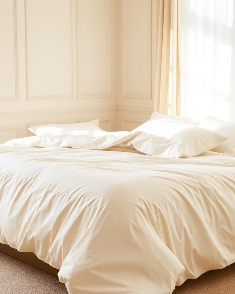 Sateen Duvet Cover – Ivory